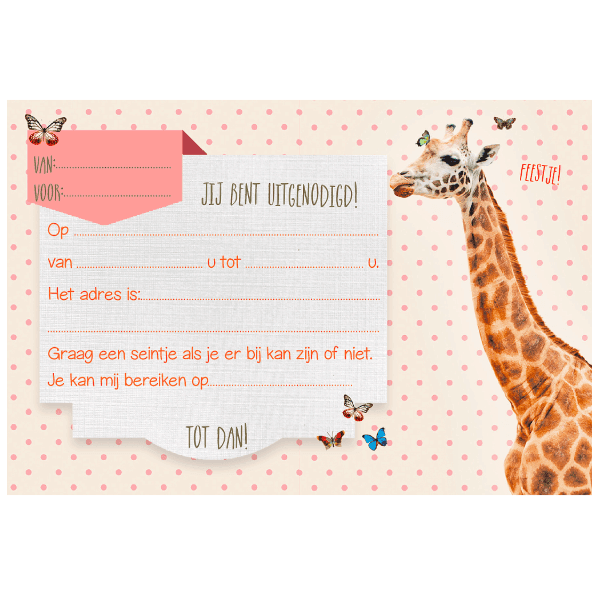 Uitnodigingen / Giraf