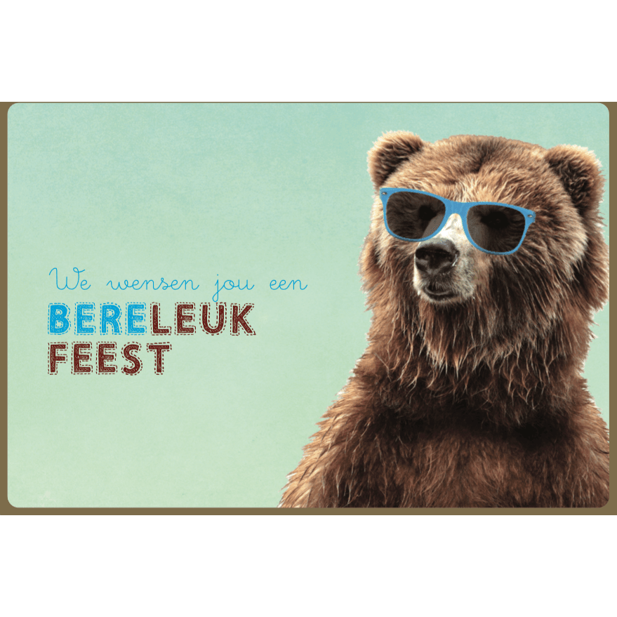 Wenskaart / Feest / Bereleuk